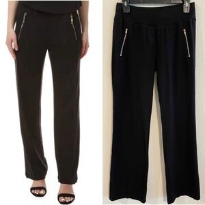 Joe B Womens Pull On Pants Large Black Loungewear Contemporary Classic Preppy
